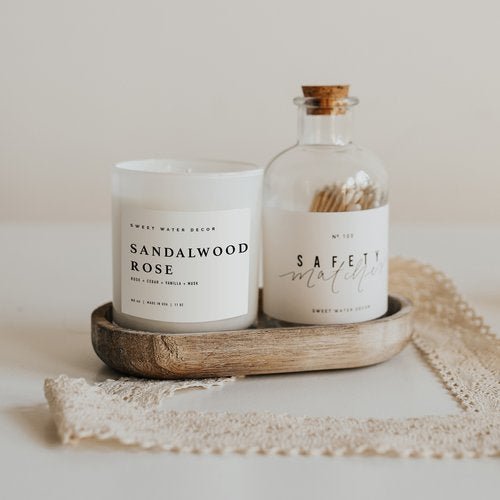 Sandalwood Rose Soy Candle - La Vie Est Belle