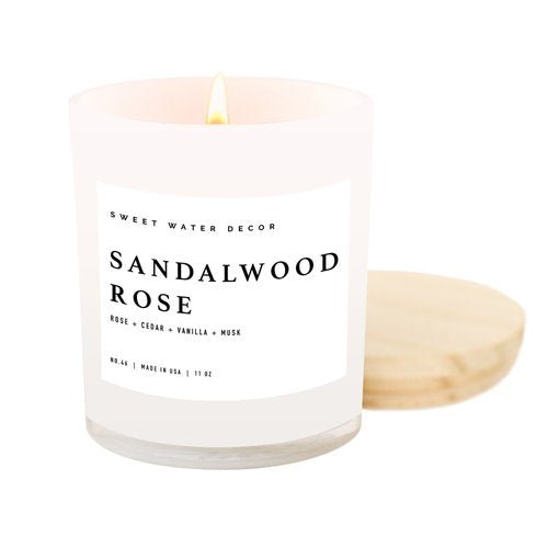 Sandalwood Rose Soy Candle - La Vie Est Belle