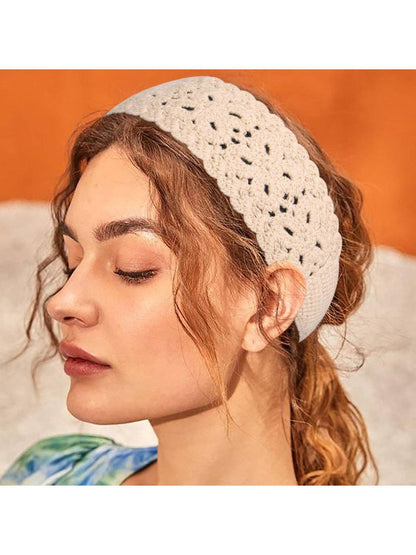 Scarvii Crochet Lace Knit Headband - La Vie Est Belle