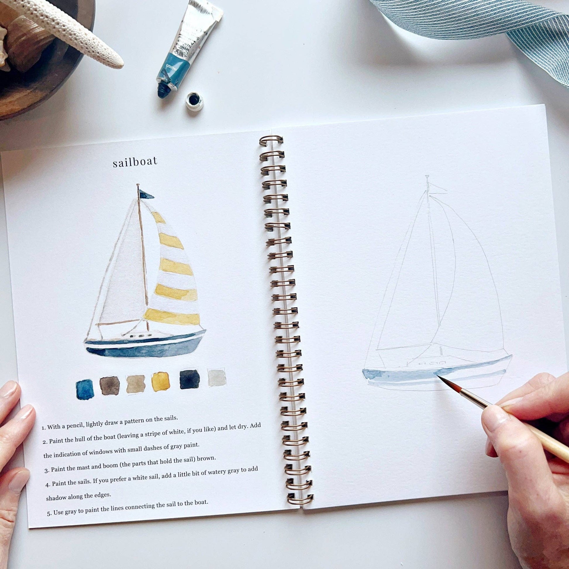 Seaside Watercolor Workbook - La Vie Est Belle