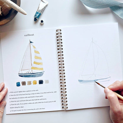 Seaside Watercolor Workbook - La Vie Est Belle