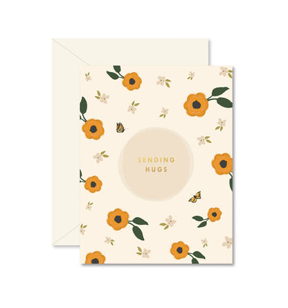 Sending Hugs Greeting Card - La Vie Est Belle