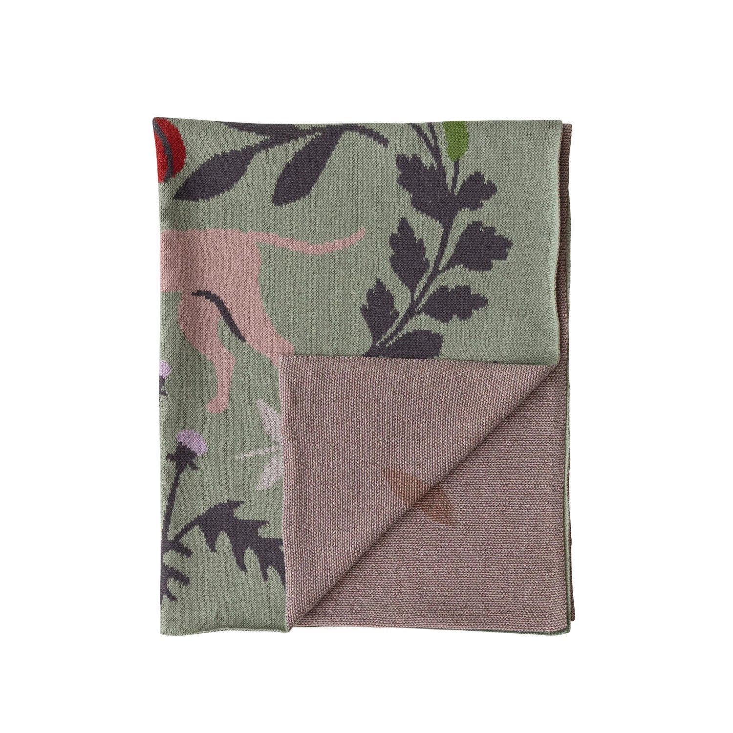 Small Blanket with Botanicals & Animals - La Vie Est Belle