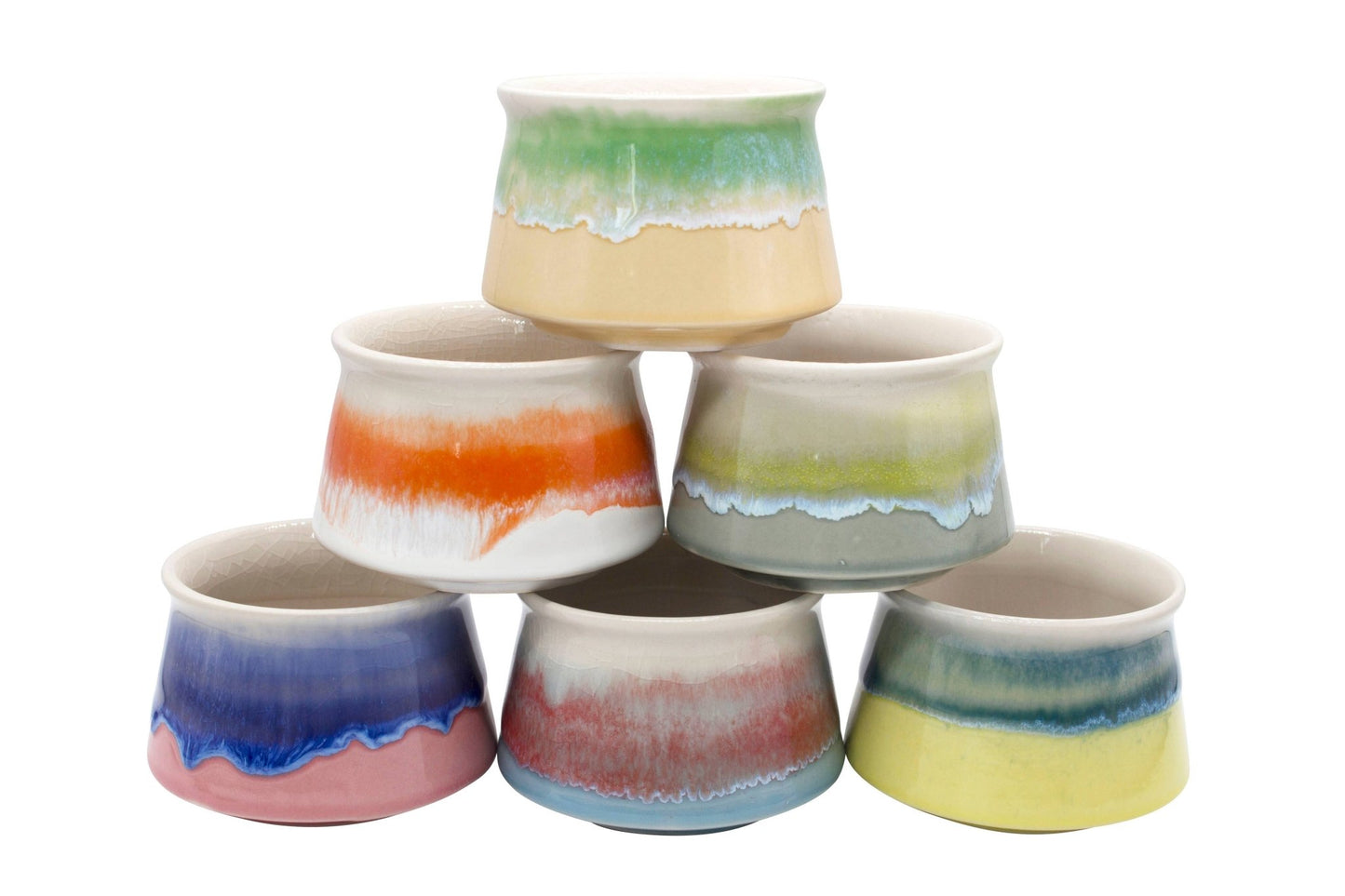 Small Glazed Colorful Pot - La Vie Est Belle