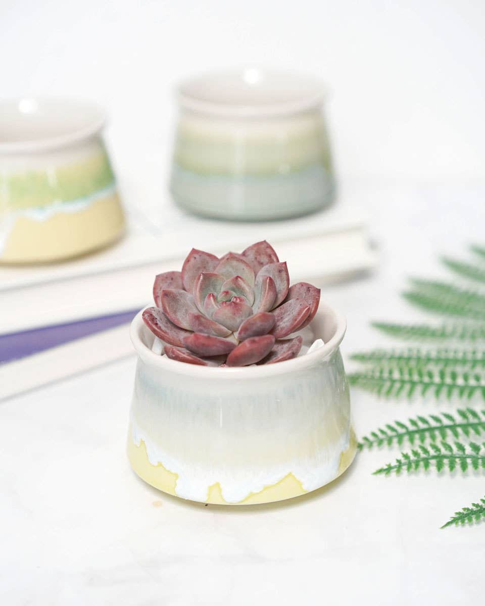 Small Glazed Colorful Pot - La Vie Est Belle