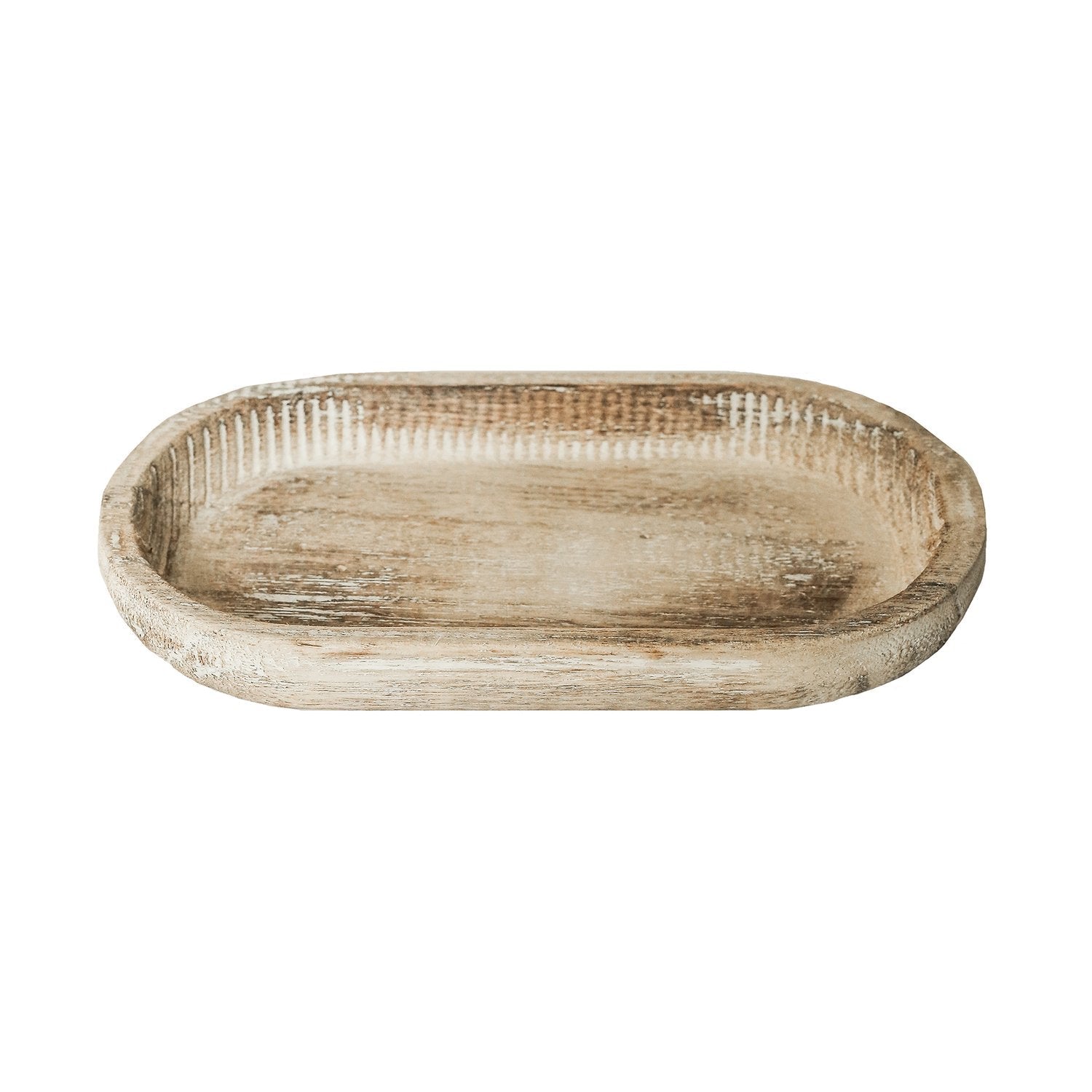 Small Rustic Wood Tray - Holds Sweet Water Decor Candles and Matches - La Vie Est Belle