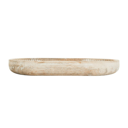 Small Rustic Wood Tray - Holds Sweet Water Decor Candles and Matches - La Vie Est Belle