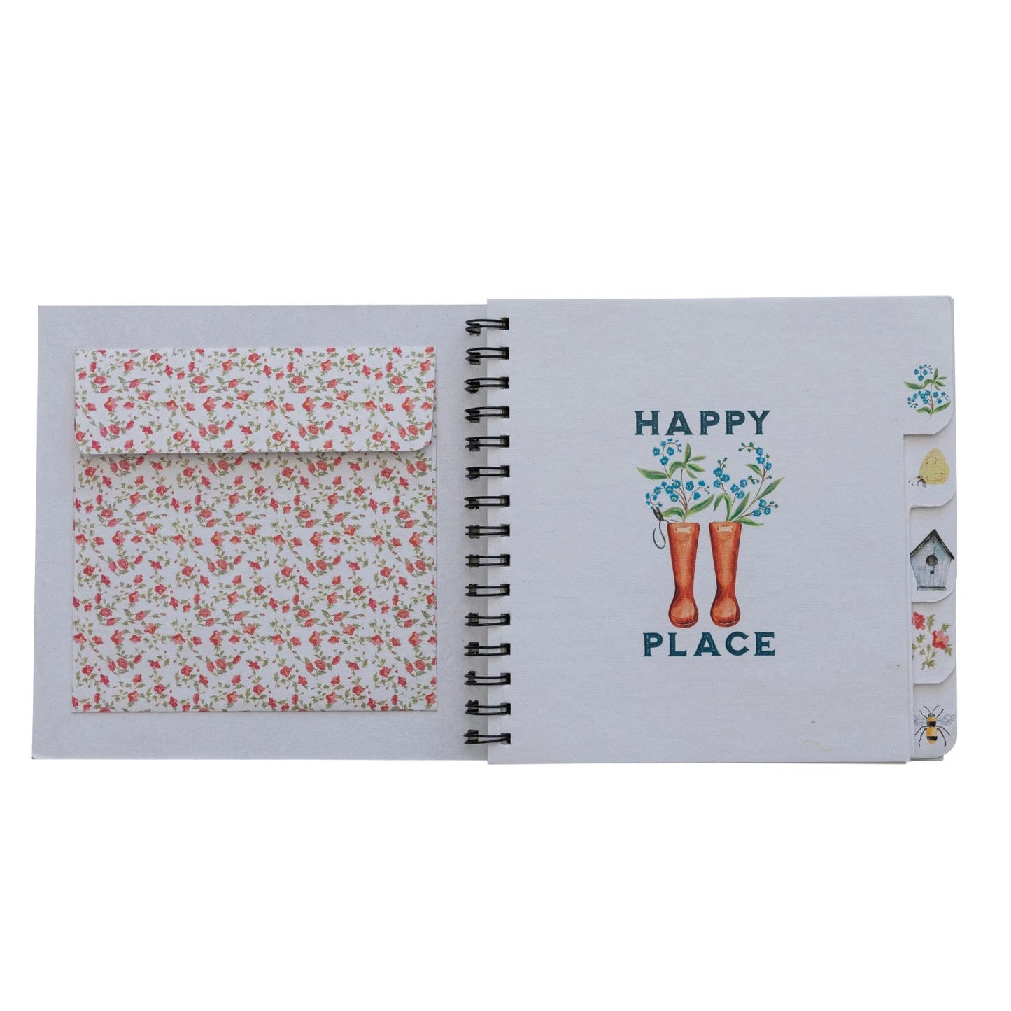 Spiral Bound Paper Garden Journal, Multi Color - La Vie Est Belle