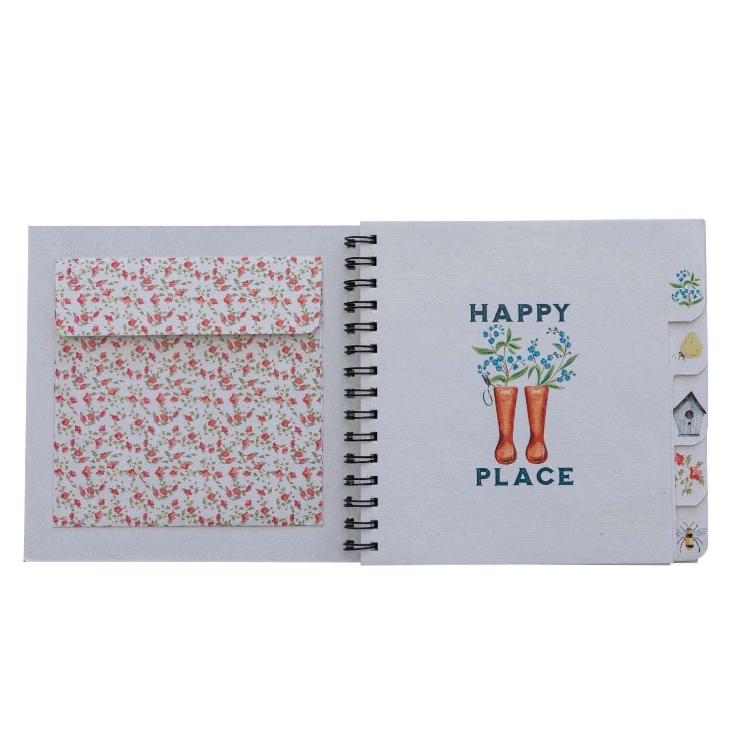 Spiral Bound Paper Garden Journal, Multi Color - La Vie Est Belle
