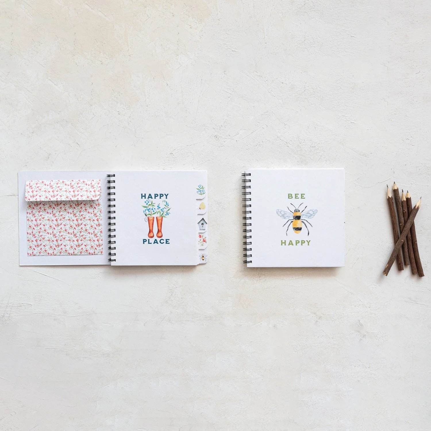 Spiral Bound Paper Garden Journal, Multi Color - La Vie Est Belle