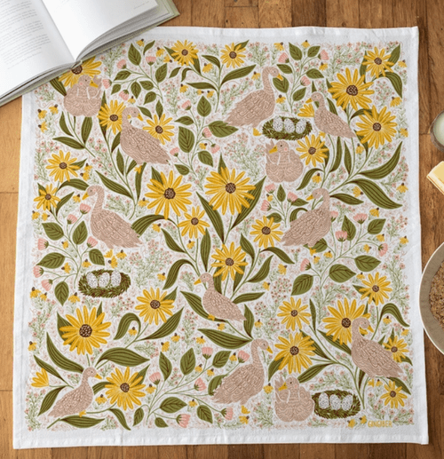 Spring Tea Towel - La Vie Est Belle