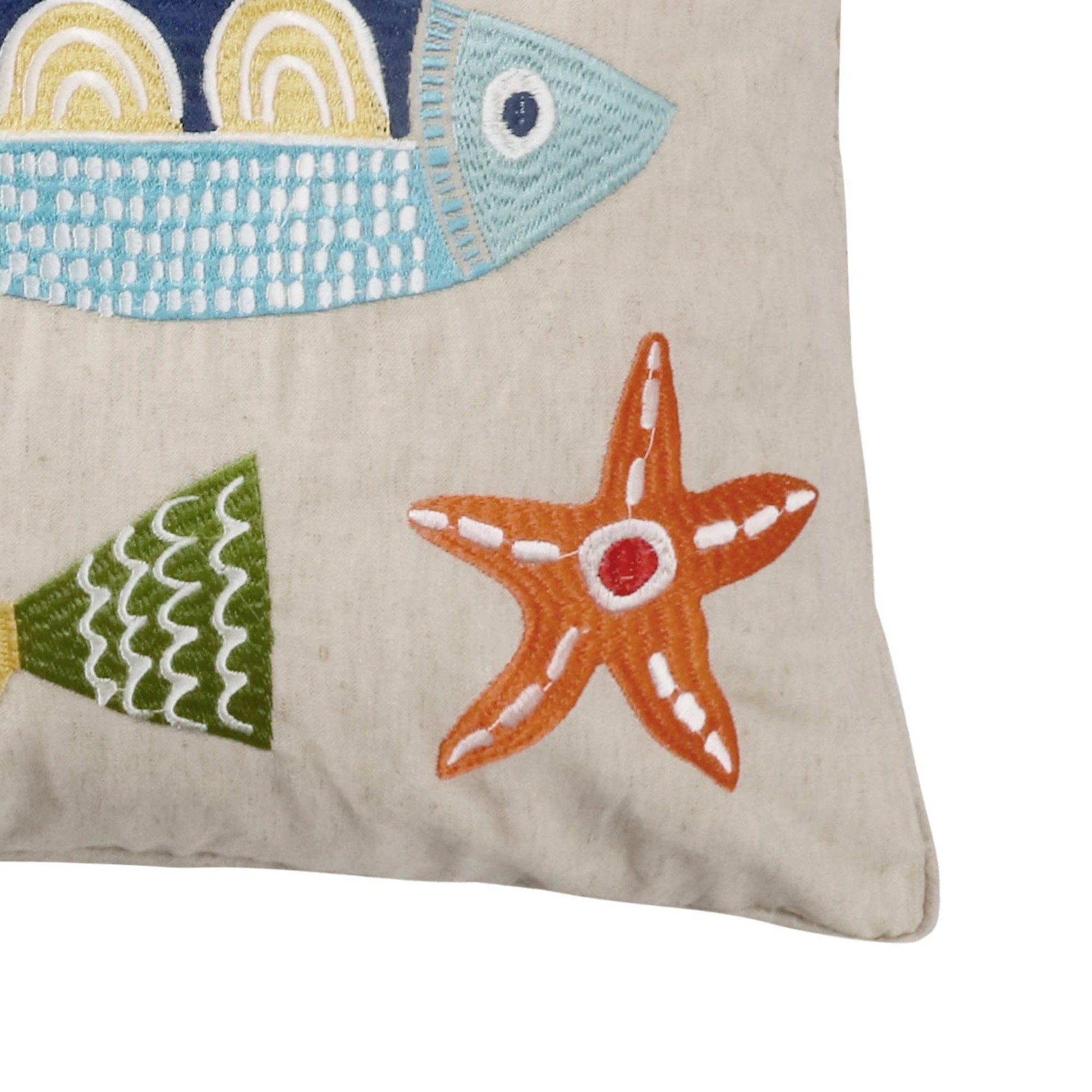 St. Anton Multi Color Fish Pillow - La Vie Est Belle