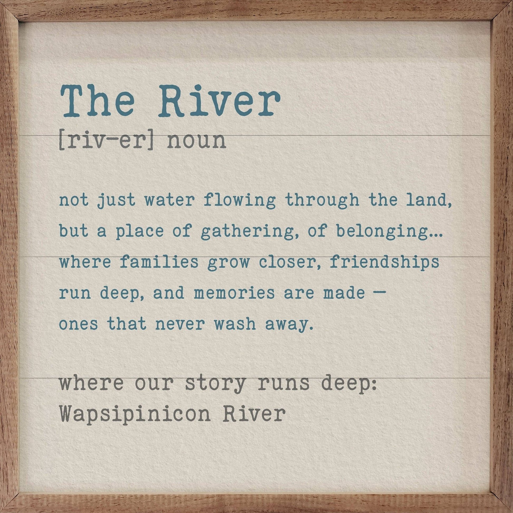 Story Runs Deep River Wall Art - La Vie Est Belle