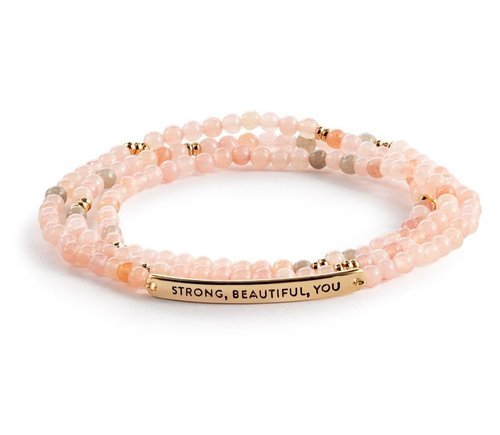 Strong, Beautiful, You Necklace/Bracelet - Pink Mix - La Vie Est Belle