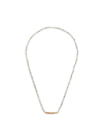 Strong, Beautiful, You Necklace/Bracelet - White Mix - La Vie Est Belle