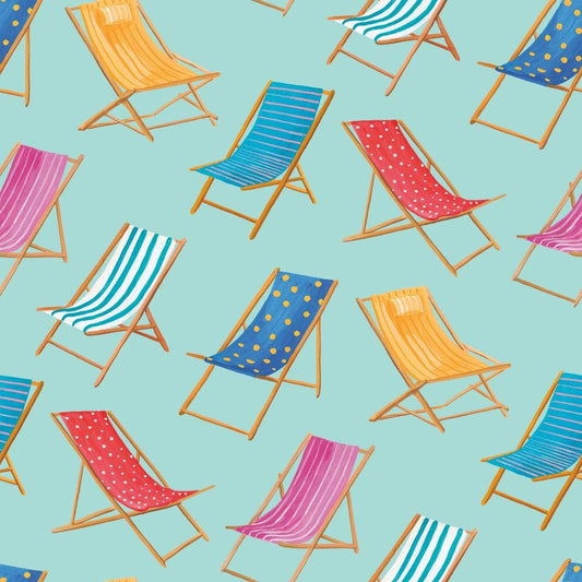 Summer Beach Chairs Cocktail Napkin - La Vie Est Belle