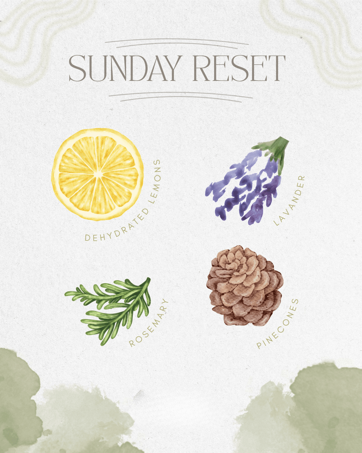 Sunday Reset Simmer Pot | Lemon Lavender Rosemary - La Vie Est Belle
