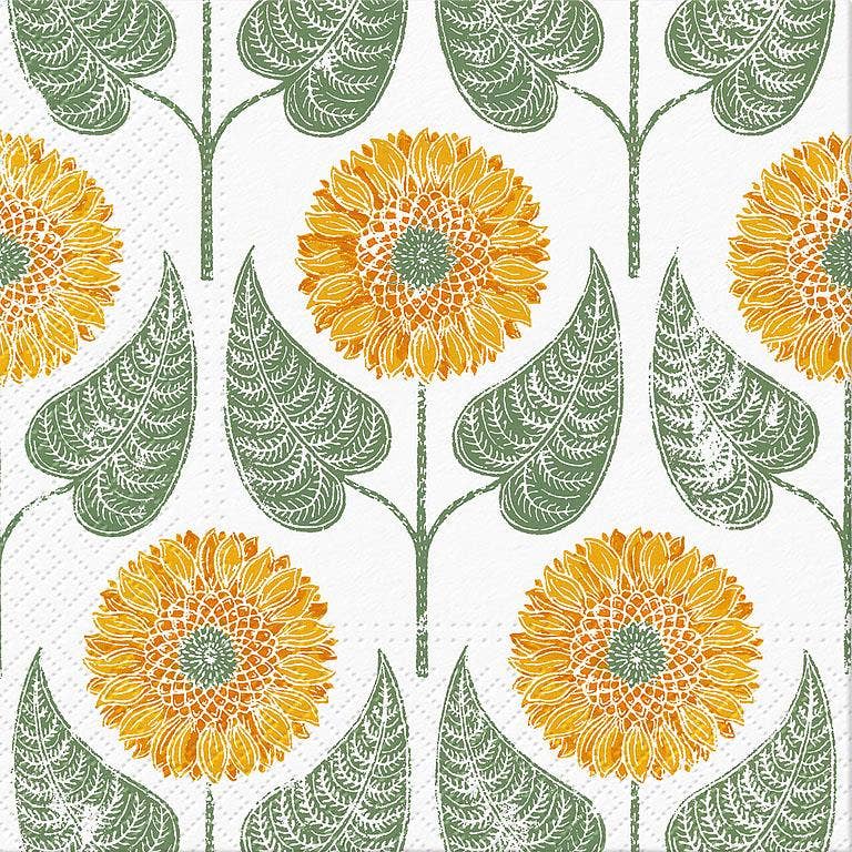 Sunflowers Luncheon Pattern Napkin - 20Pk - La Vie Est Belle