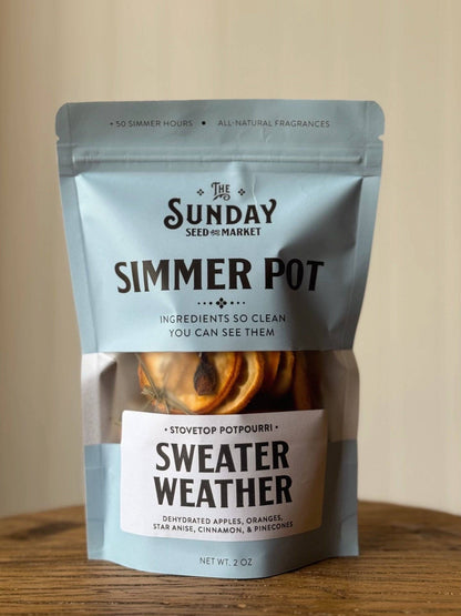 Sweater Weather Simmer Pot | Oranges Apples Pine - La Vie Est Belle