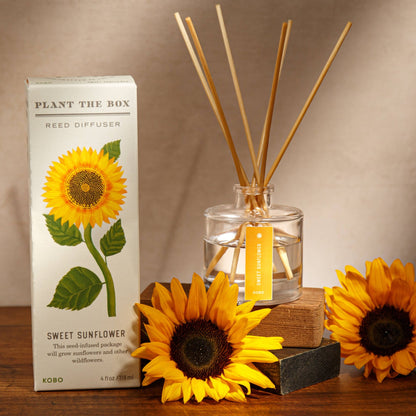 Sweet Sunflower - Plant the Box Diffuser - 4oz - La Vie Est Belle