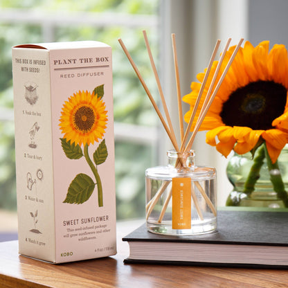 Sweet Sunflower - Plant the Box Diffuser - 4oz - La Vie Est Belle
