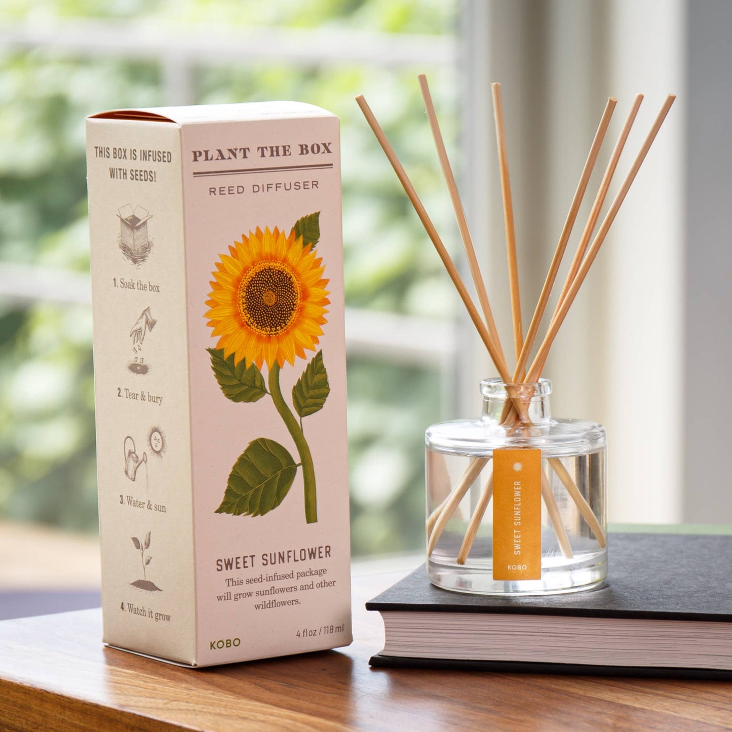 Sweet Sunflower - Plant the Box Diffuser - 4oz - La Vie Est Belle