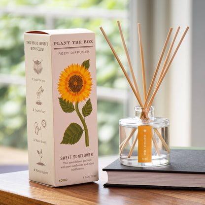 Sweet Sunflower - Plant the Box Diffuser - 4oz - La Vie Est Belle