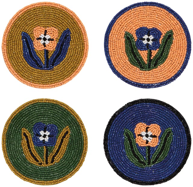 Teppi Beaded Coasters Set of 4 - La Vie Est Belle