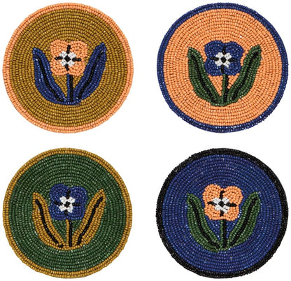 Teppi Beaded Coasters Set of 4 - La Vie Est Belle