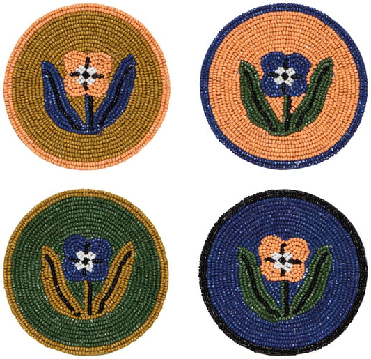 Teppi Beaded Coasters Set of 4 - La Vie Est Belle