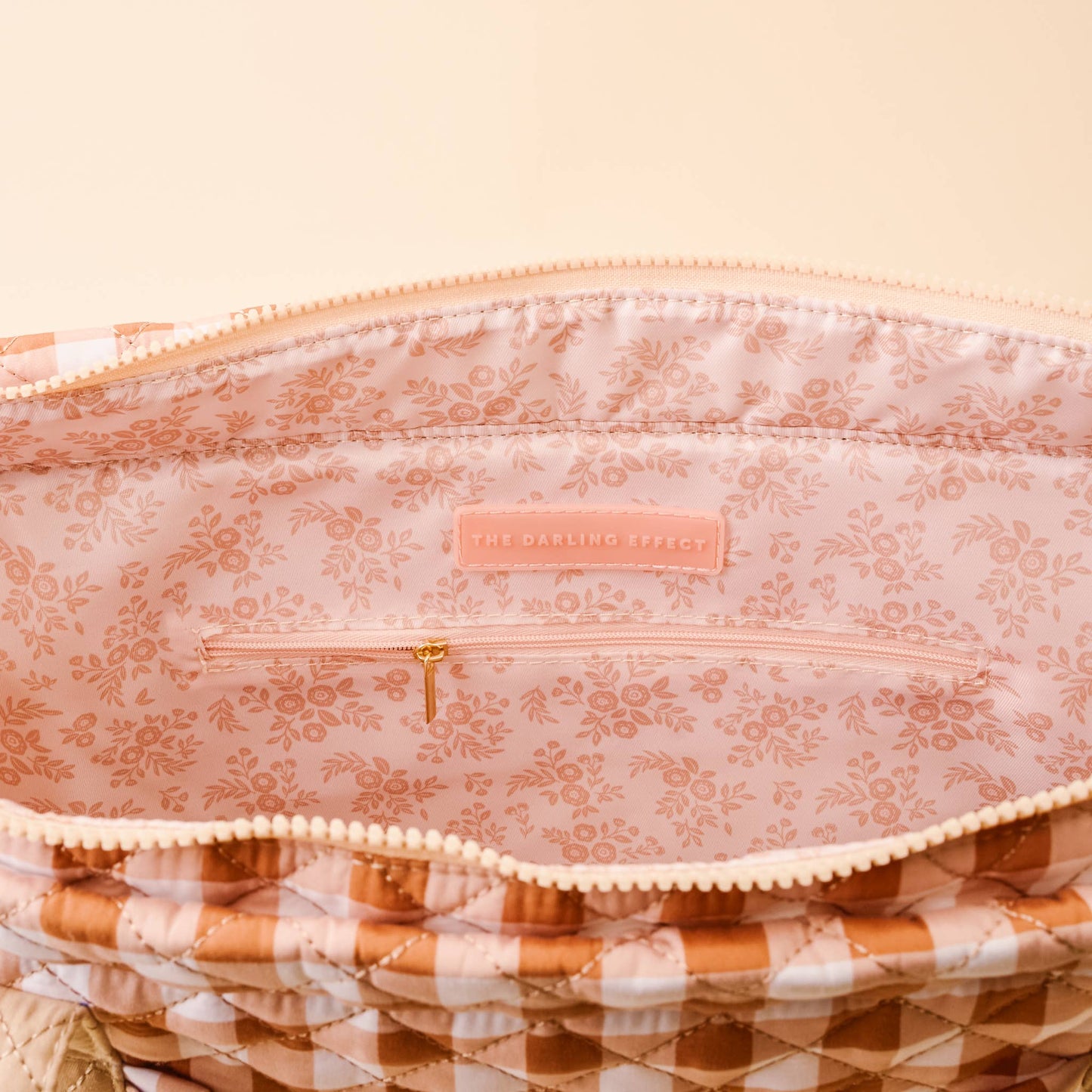 The Everyday Quilted Tote Bag-Maple Gingham - La Vie Est Belle