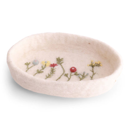 Tray w/Embroidery - Small - La Vie Est Belle