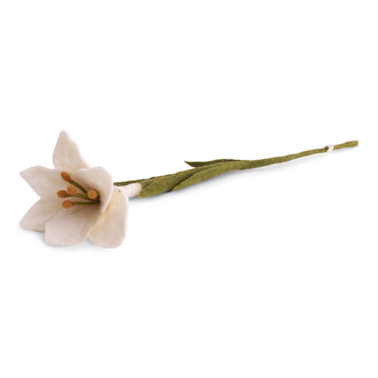 Trumpet Lily Flower - White - La Vie Est Belle