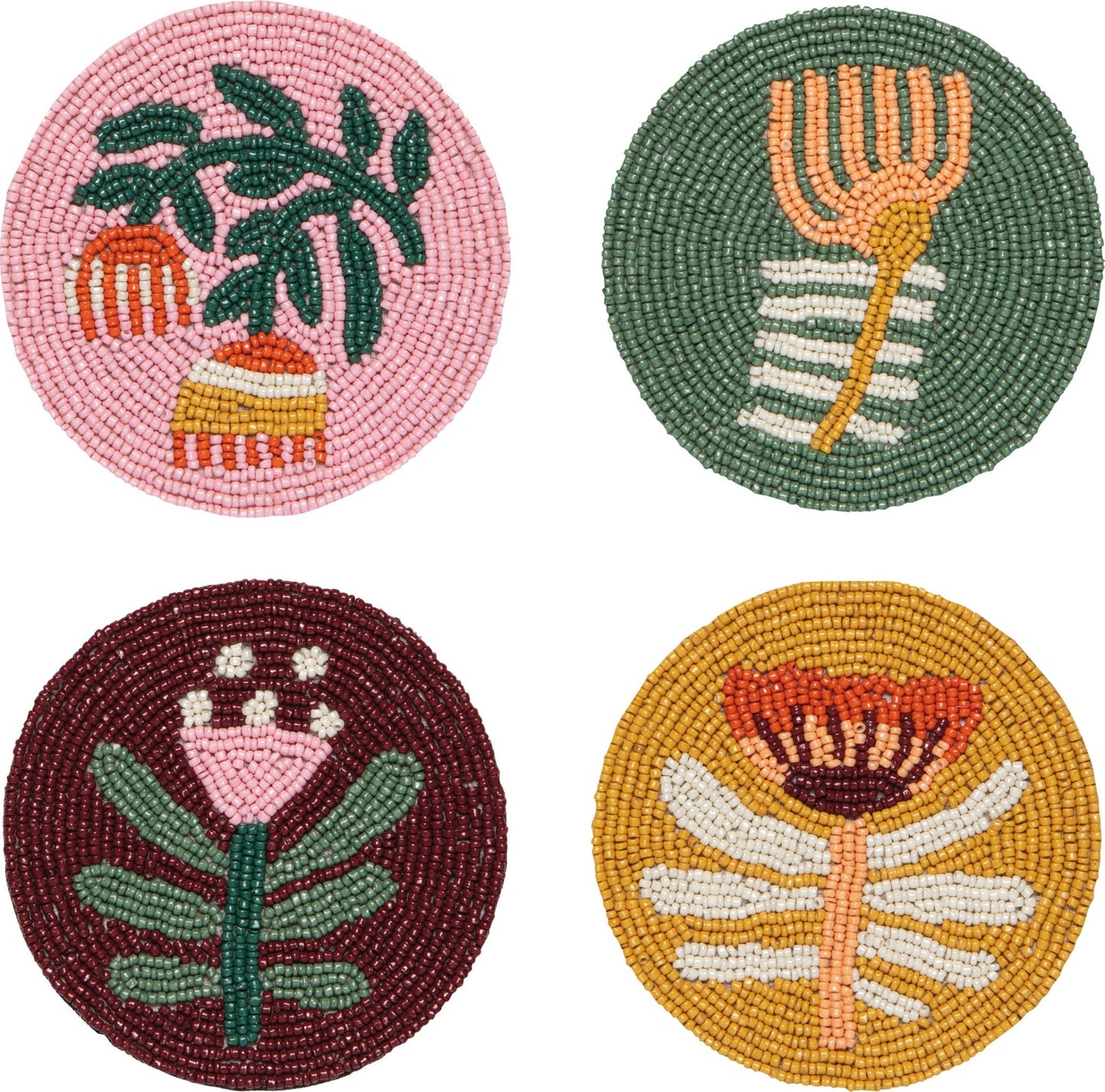 Venus Beaded Coasters Set of 4 - La Vie Est Belle
