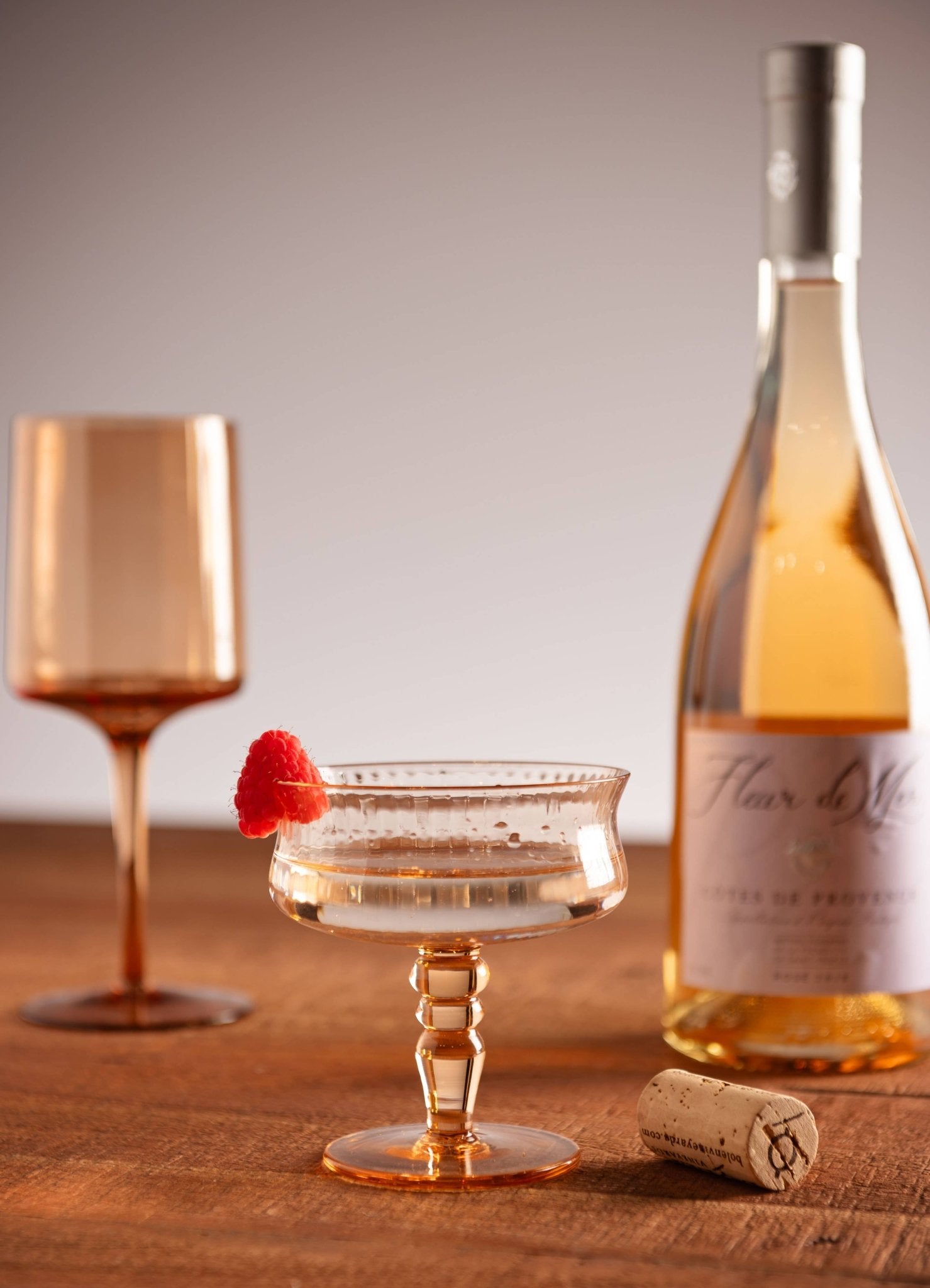 Vintage Coupe Glass - La Vie Est Belle
