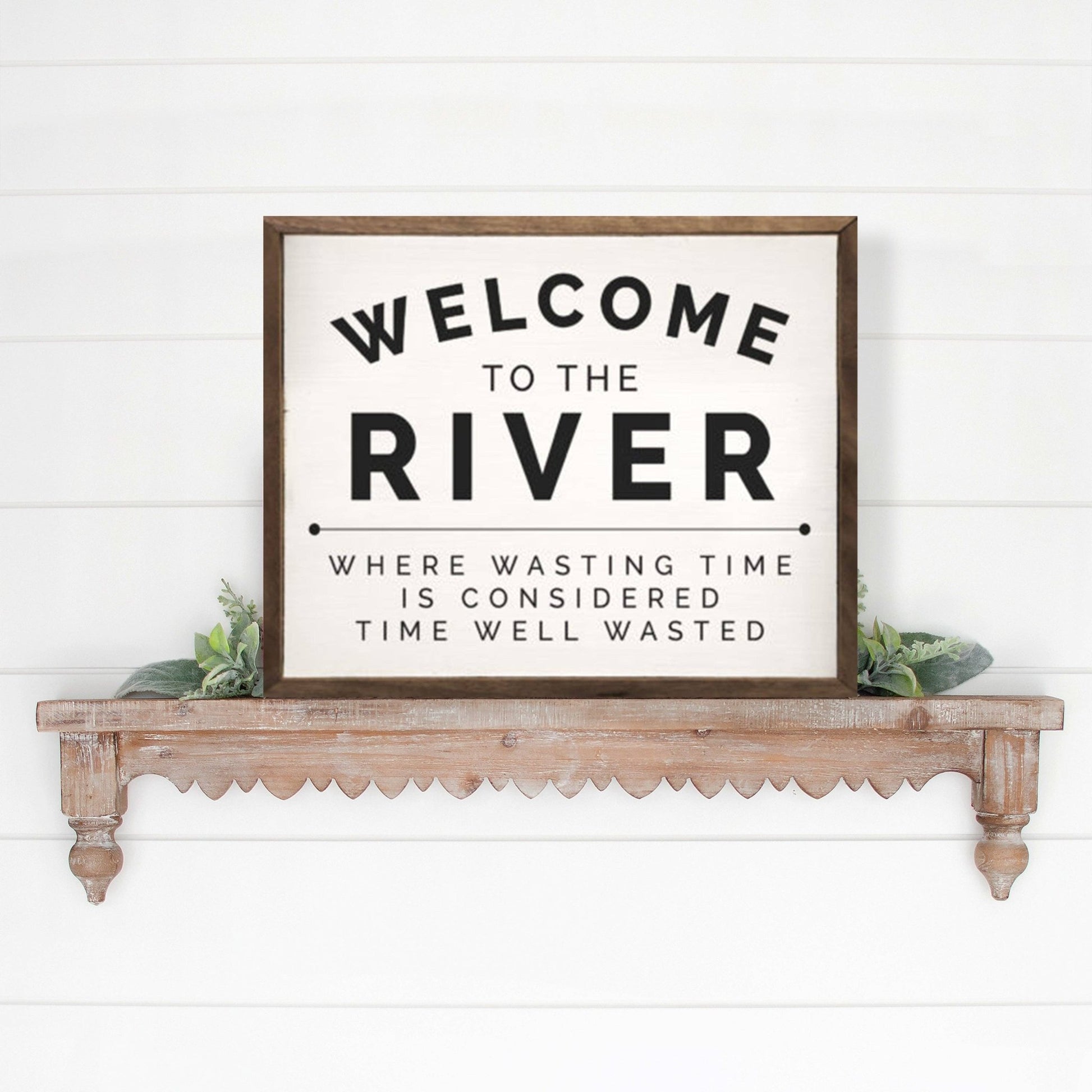 Welcome To The River Wall Art - La Vie Est Belle
