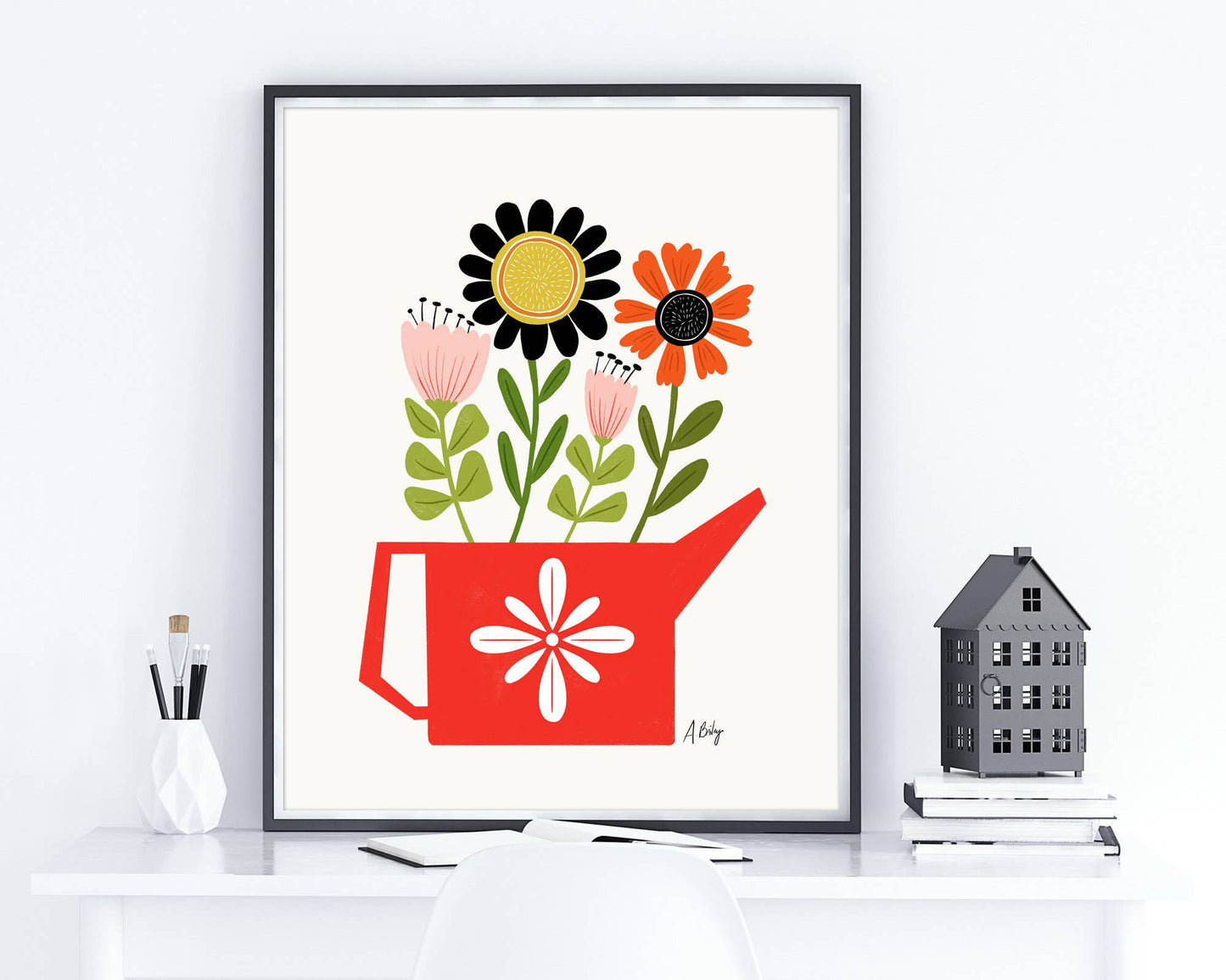 What You Water Will Grow - Scandi Art Print - La Vie Est Belle