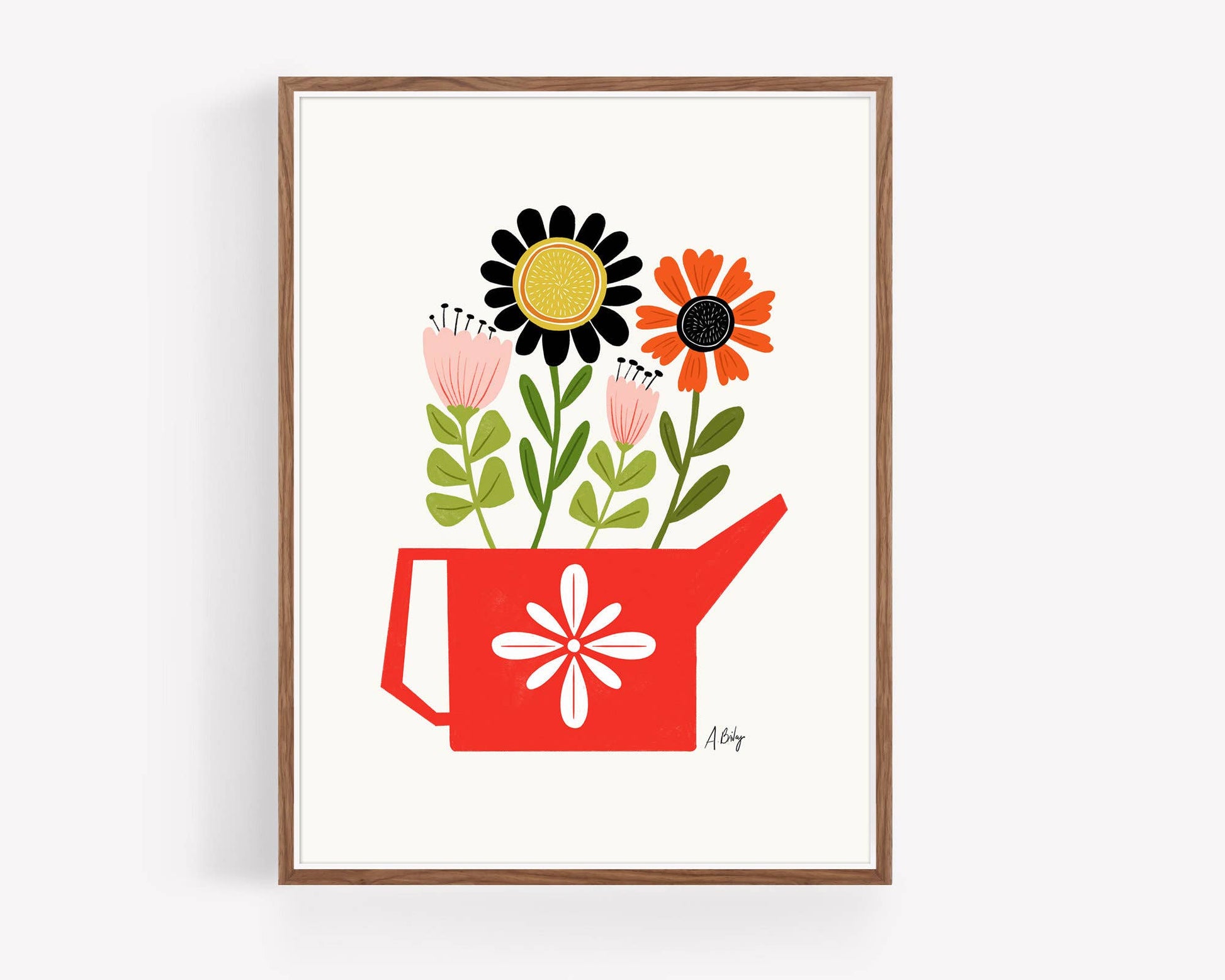 What You Water Will Grow - Scandi Art Print - La Vie Est Belle