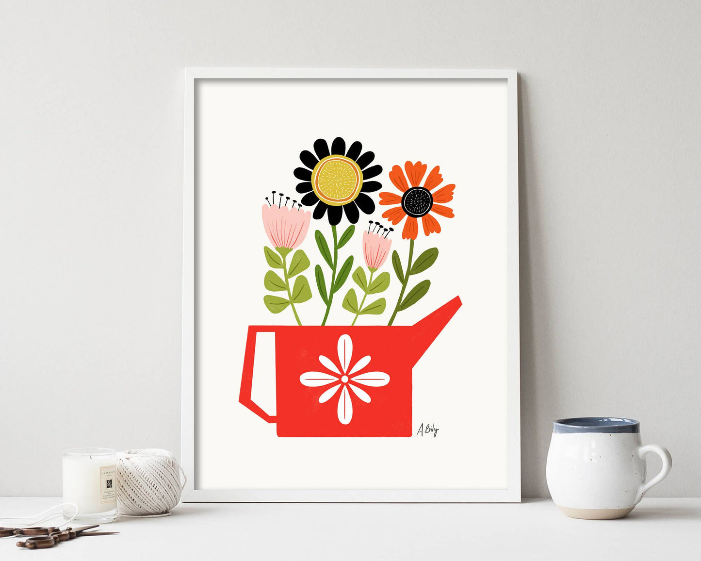 What You Water Will Grow - Scandi Art Print - La Vie Est Belle