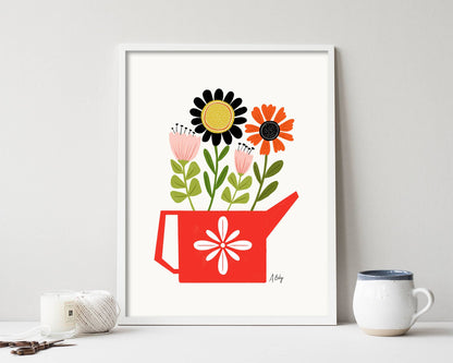 What You Water Will Grow - Scandi Art Print - La Vie Est Belle