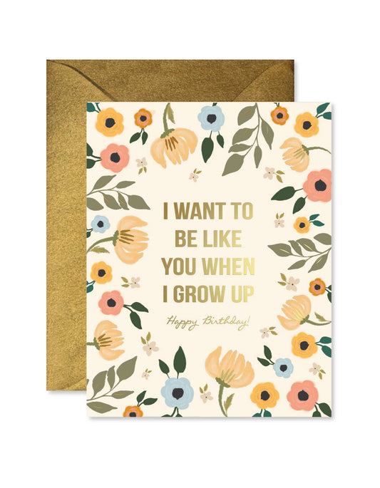 When I Grow Up Birthday Greeting Card - La Vie Est Belle