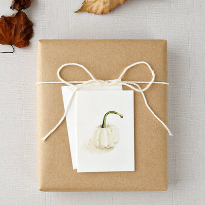 White pumpkin mini notecard - La Vie Est Belle