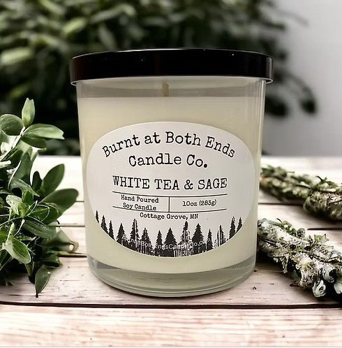 White Tea & Sage - 10 oz Jar - La Vie Est Belle