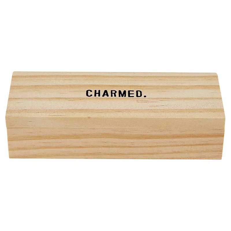 Wine Charms in Wood Box - Charmed - Set of 6 - La Vie Est Belle