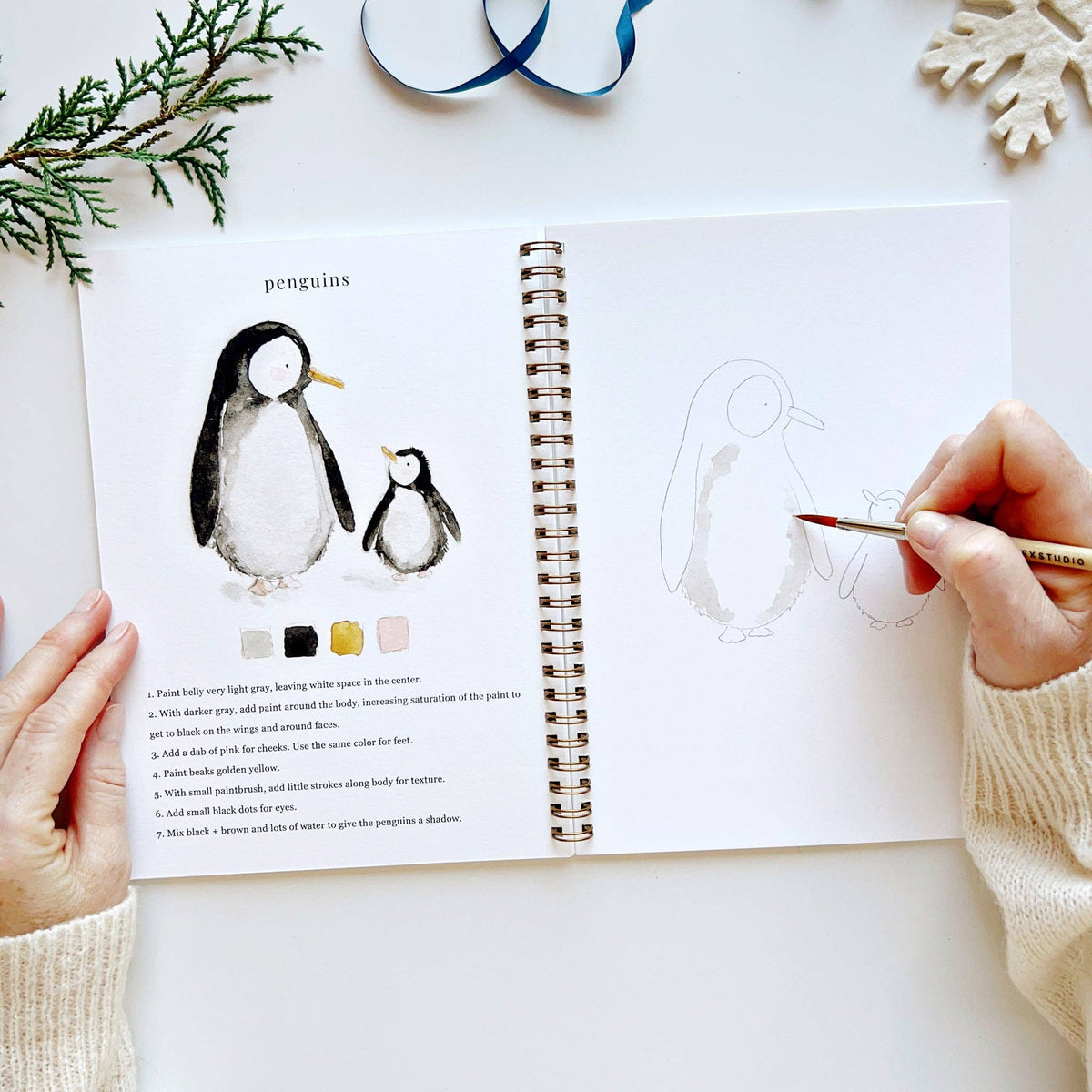 Winter Watercolor Workbook - La Vie Est Belle