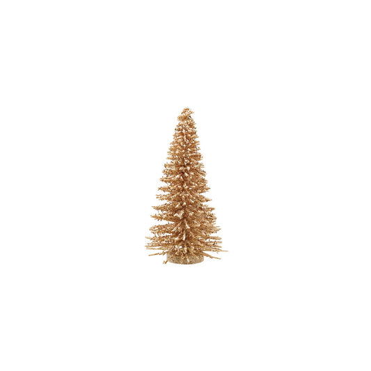 Wood Tree with Iridescent Mica Flakes & Glitter, Natural - La Vie Est Belle