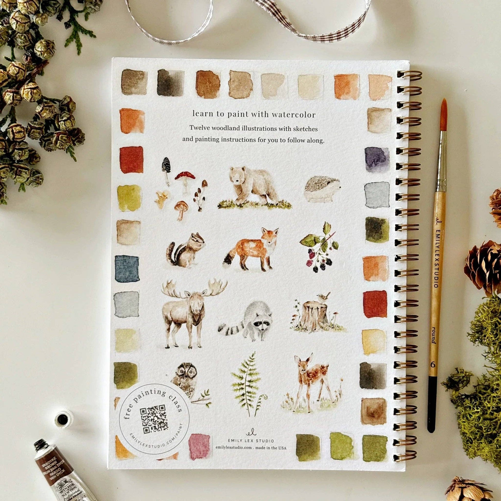 Woodland Watercolor Workbook - La Vie Est Belle