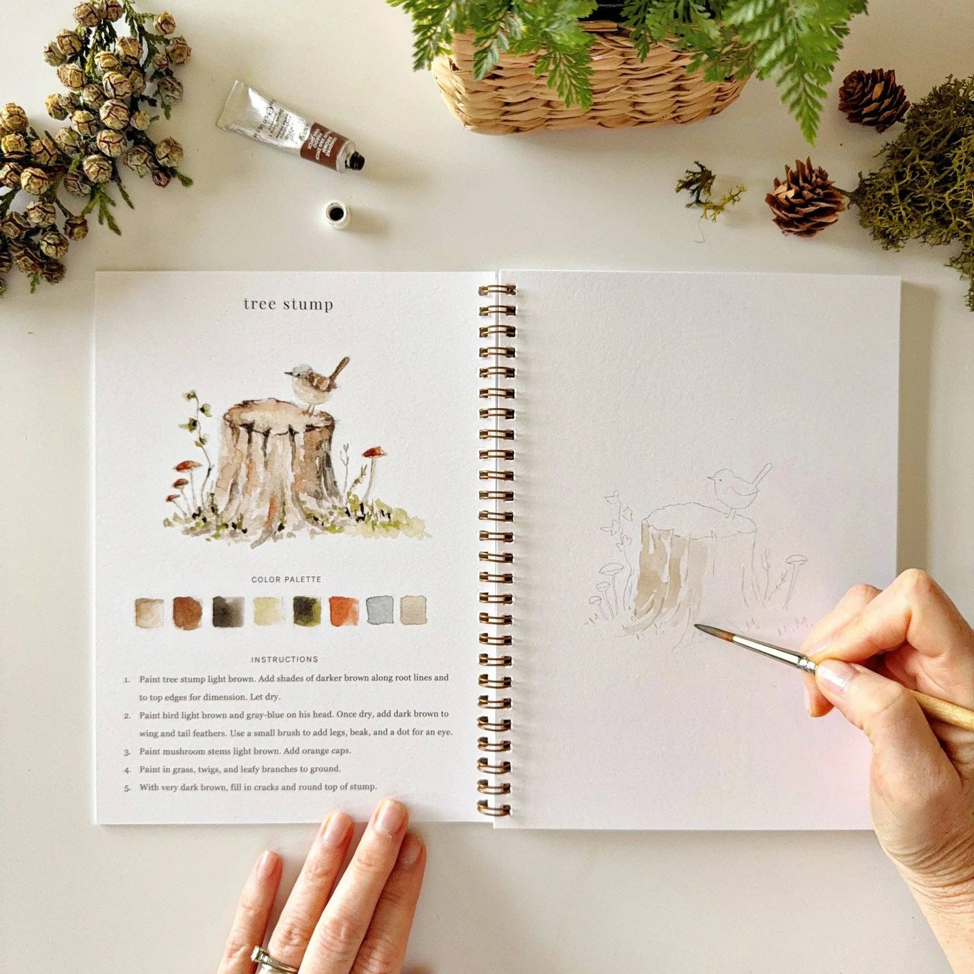 Woodland Watercolor Workbook - La Vie Est Belle