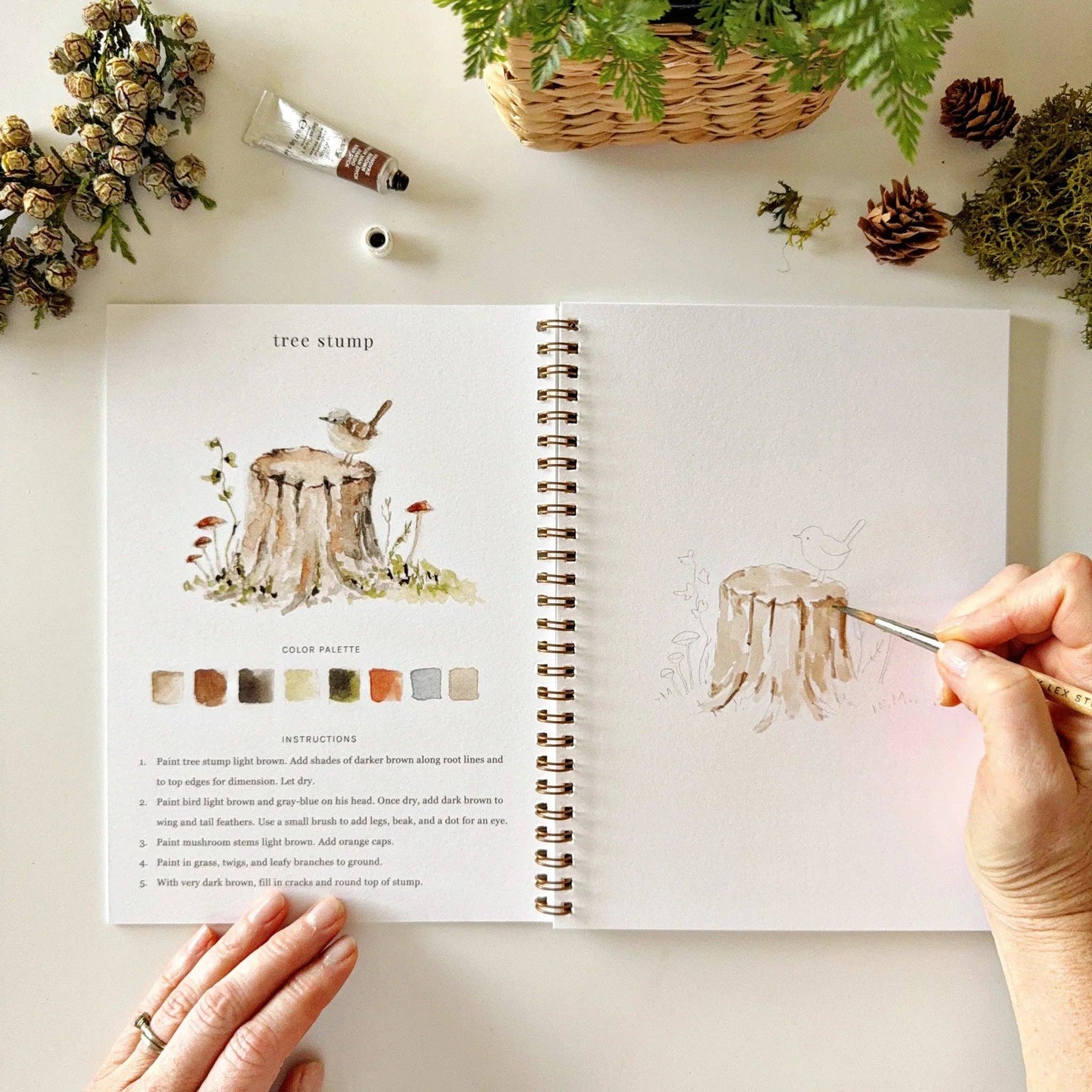 Woodland Watercolor Workbook - La Vie Est Belle
