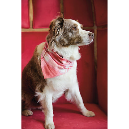 Cotton Flannel Dog Scarf with Tartan Plaid Pattern, 6 Styles